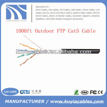 1000FT 4pairs Открытый Cat5 Массовая сеть FTP Провод